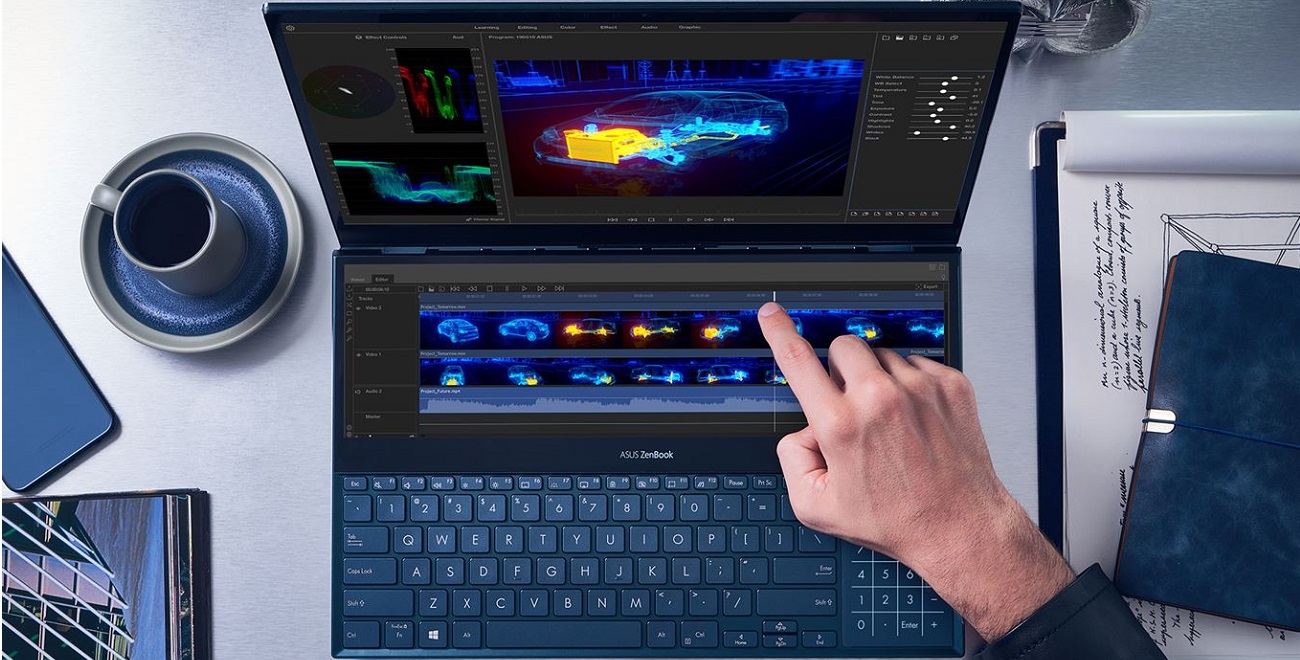 Asus ZenBook Pro Duo, los portátiles con pantalla secundaria ScreenPad Plus 4K