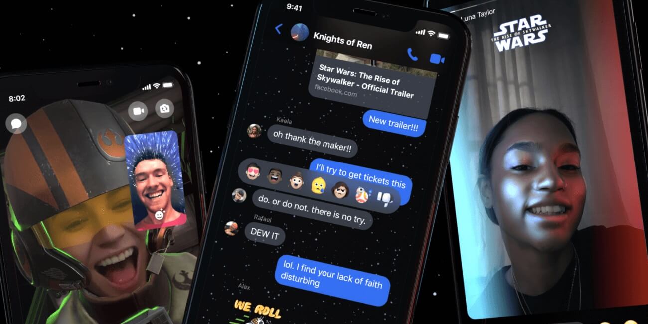 Facebook Messenger añade un tema basado en Star Wars