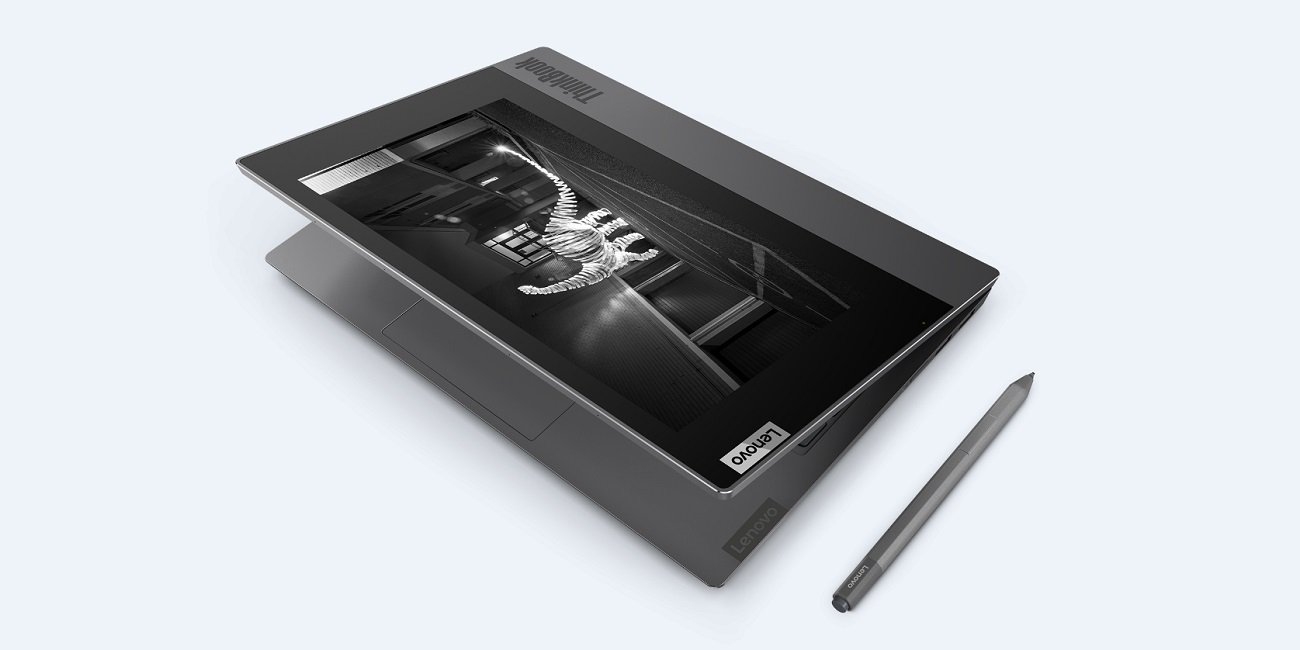 Lenovo ThinkBook Plus, el portátil con una pantalla de tinta electrónica en su carcasa