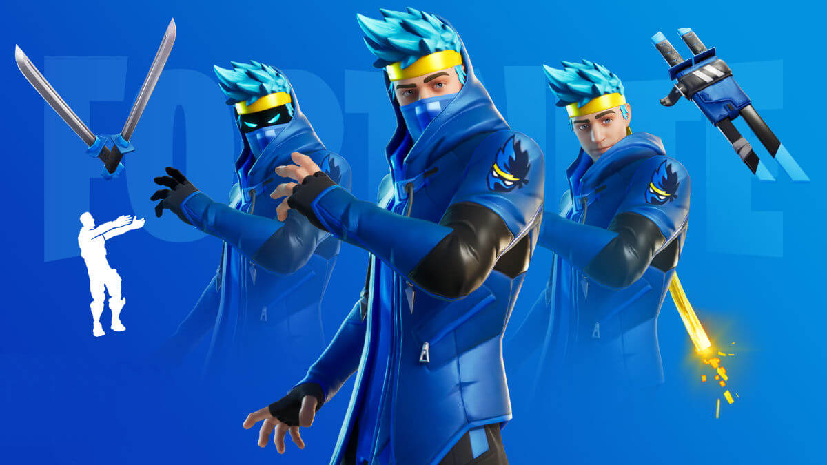 Ninja Blue Hair Skin in Fortnite - wide 5