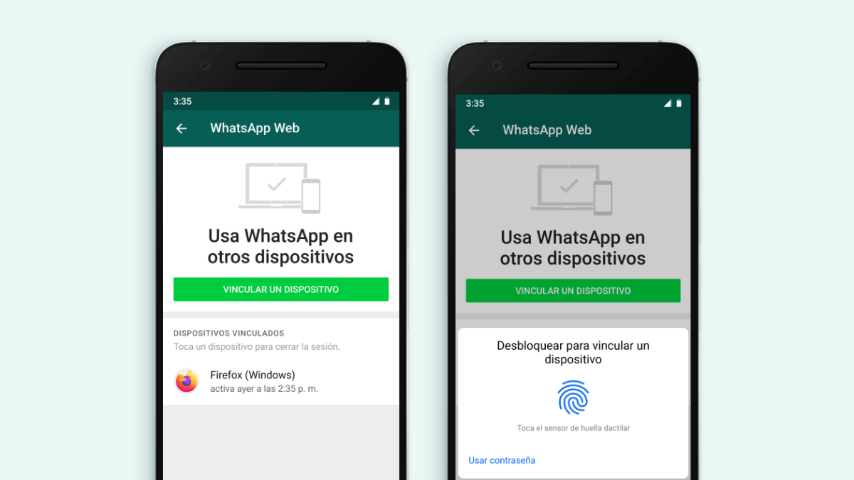 WhatsApp Web exigirá huella dactilar o escaneo facial para vincularse