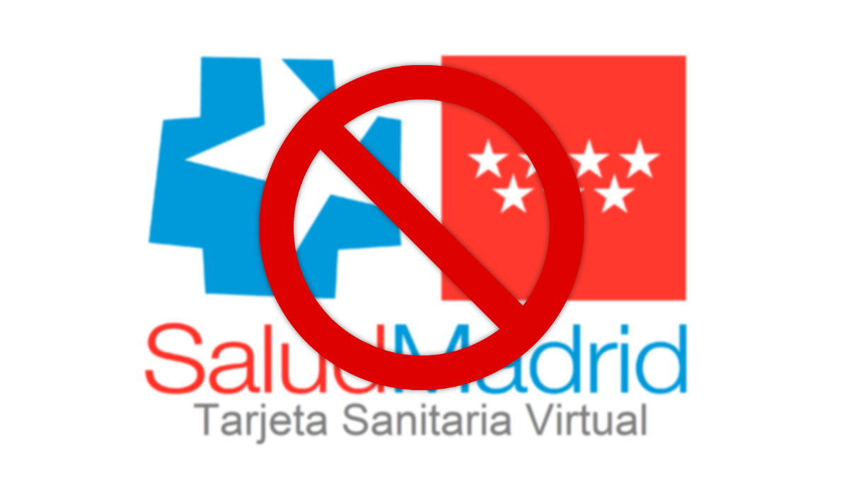 La app de Tarjeta Sanitaria Virtual de Madrid no funciona
