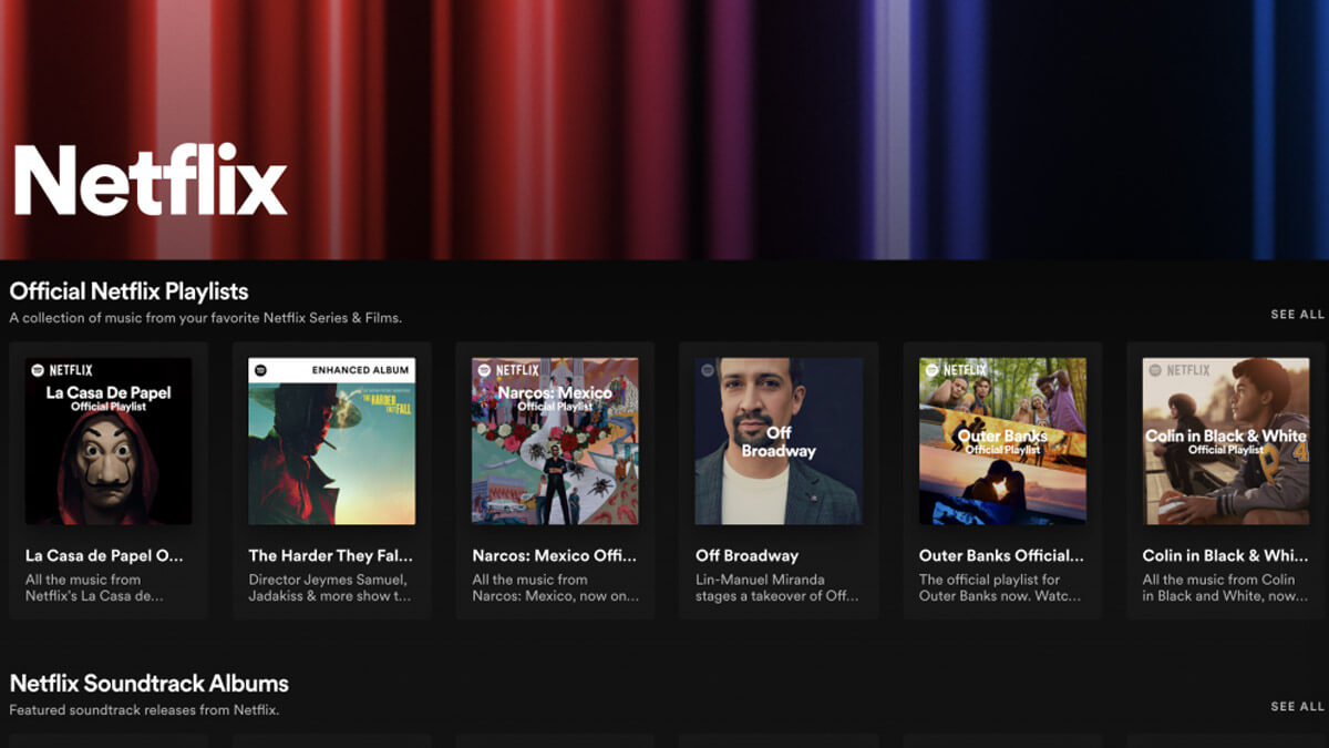 Escucha ya las bandas sonoras oficiales de Netflix en Spotify