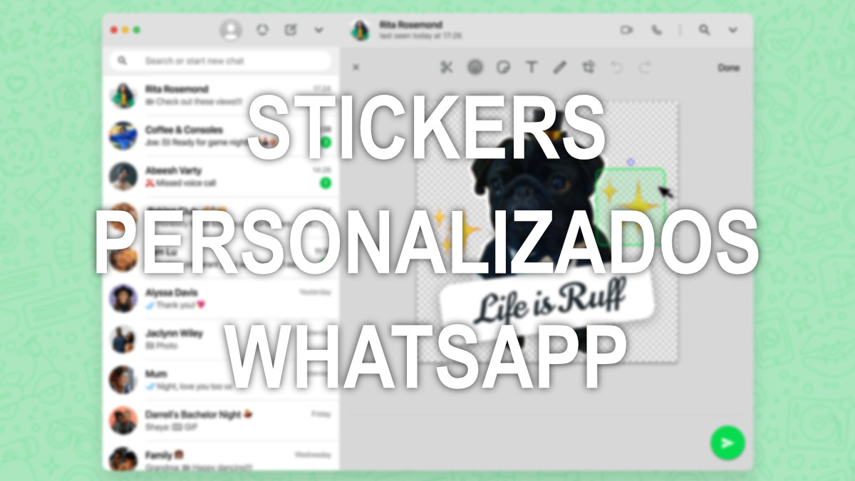 WhatsApp Web ya permite crear stickers personalizados oficialmente