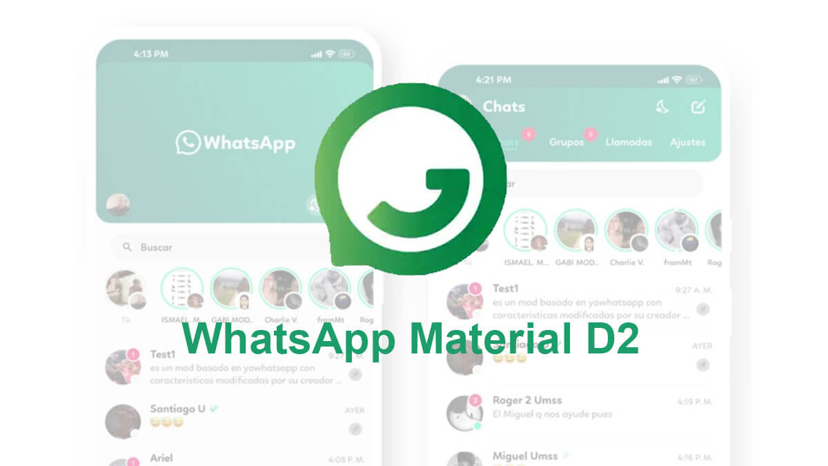WhatsApp Material D2, el mod más diferente de WhatsApp