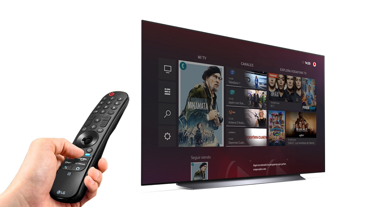 Los televisores LG Smart TV incorporan Vodafone TV