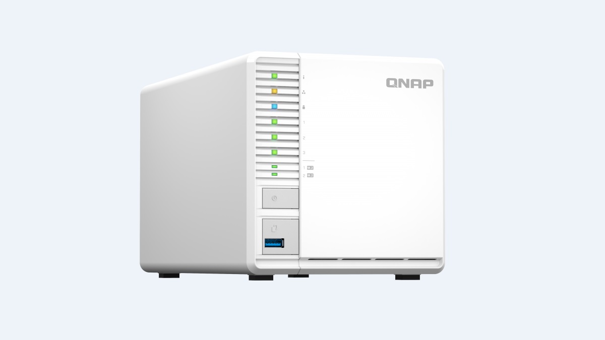 QNAP TS-364, NAS RAID 5 de alto rendimiento con 3 bahías, 2,5GbE y almacenamiento SSD M.2