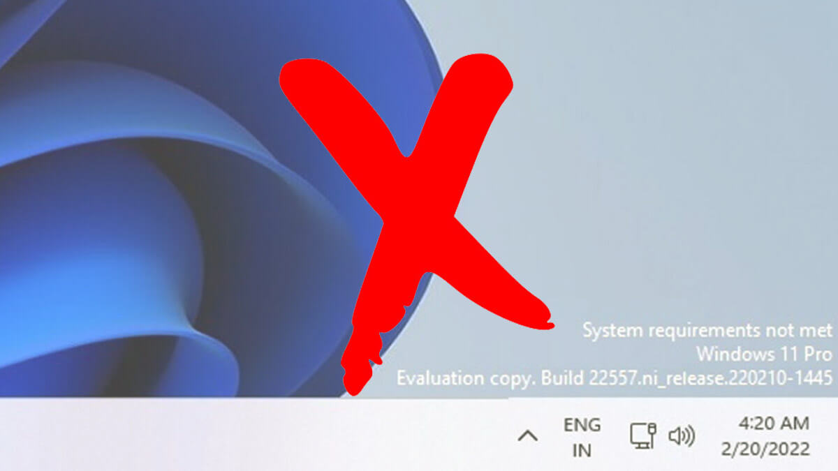 Cómo eliminar la marca de agua de Windows 11 no compatible