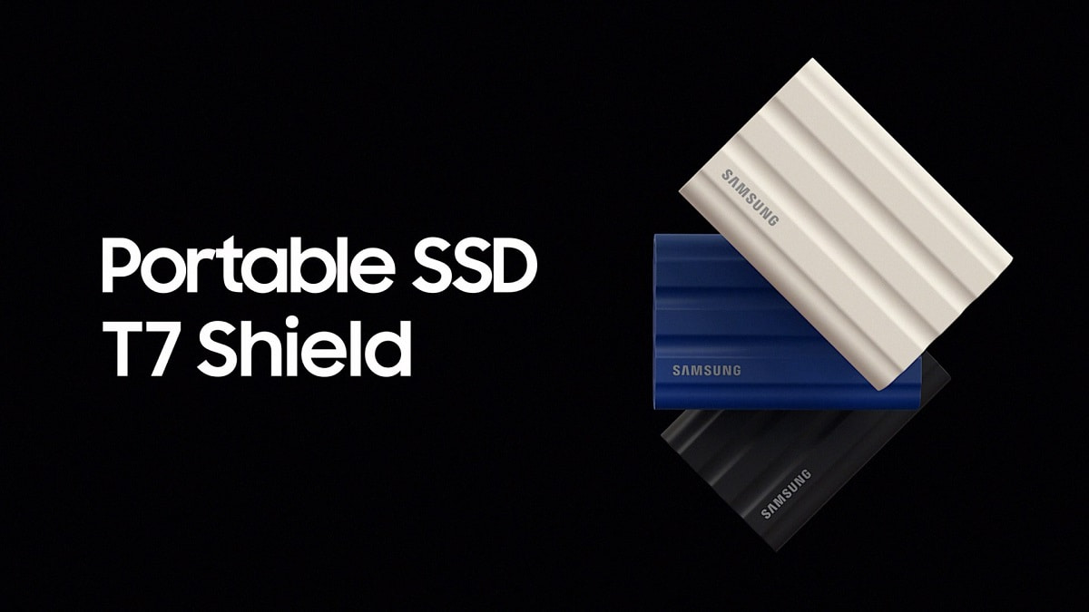 Samsung T7 Shield es un disco SSD portátil rugerizado que aguanta agua, polvo y caídas