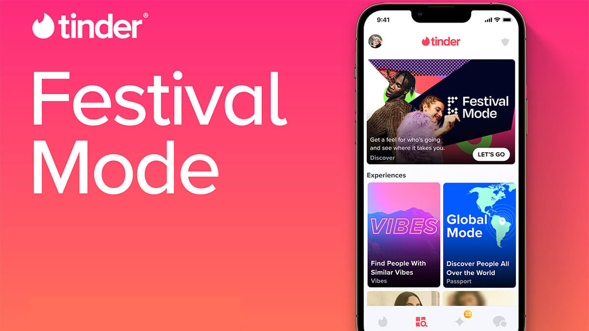Tinder activa el Modo Festival: cómo funciona y festivales