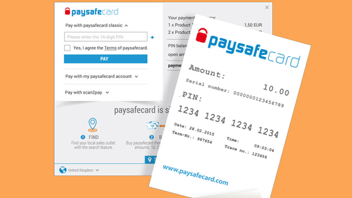 Paysafecard, paga online de forma segura