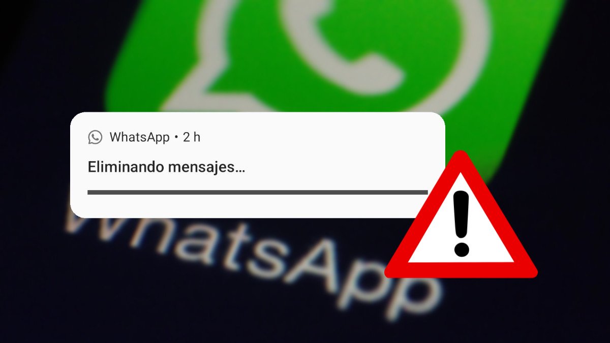 Cómo quitar la notificación de "Eliminando mensajes..." en WhatsApp