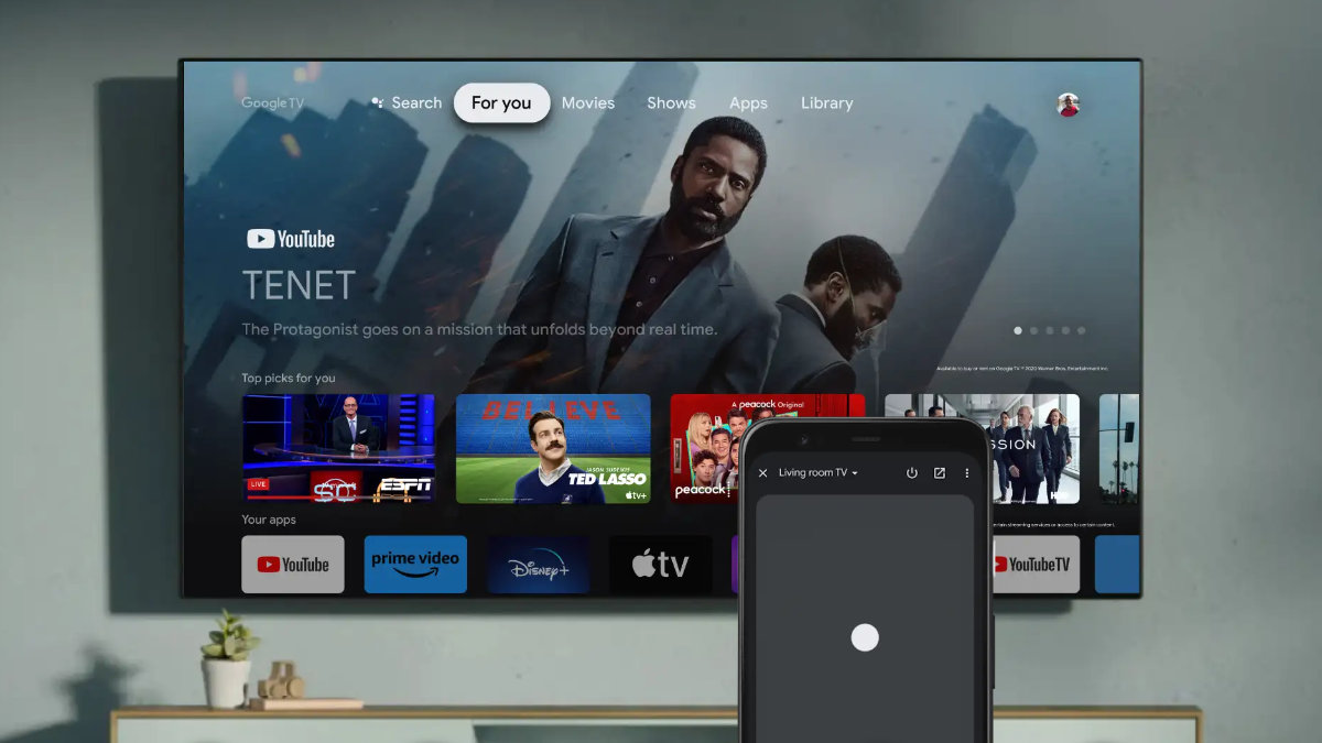 Google TV añade nuevos ajustes rápidos a su rediseño
