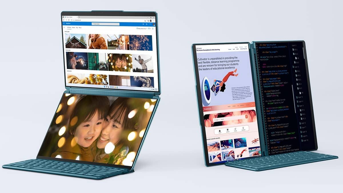 Lenovo Yoga Book 9i es un espectacular portátil con doble pantalla OLED