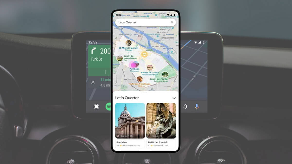 Ya puedes usar Google Maps en el móvil a la vez que Android Auto