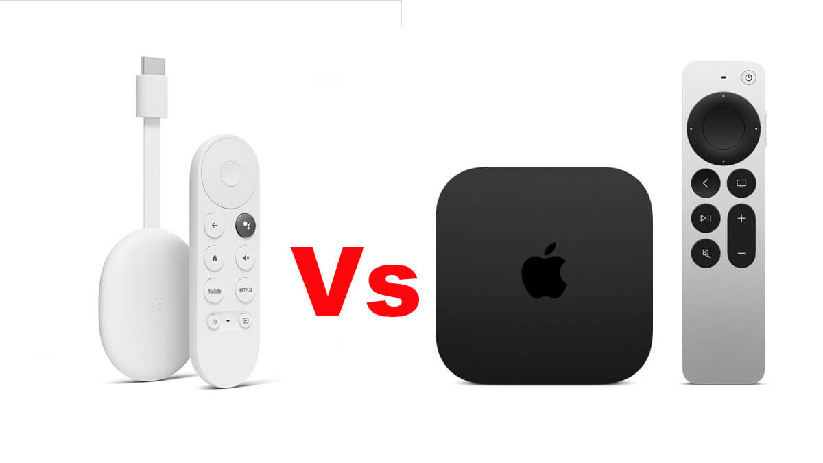 Chromecast con Google TV VS Apple TV 4K (2022): características