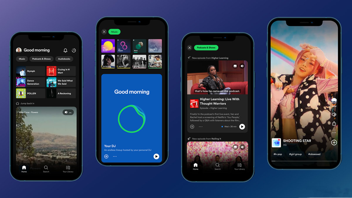 Así es el nuevo diseño de Spotify: inicio al estilo TikTok, modo Smart Shuffle y un DJ integrado