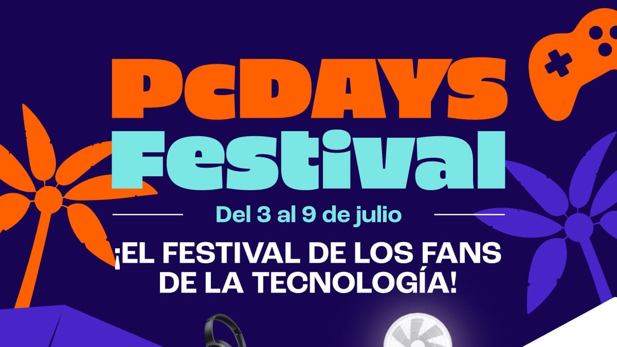 PcDays Festival de PcComponentes: 1 semana con ofertas de hasta el 60% en más de 1.500 productos de tecnología
