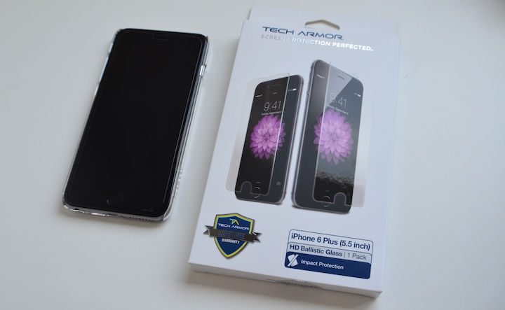 Review: protector Tech Armor HD Ballistic Glass para iPhone 6 Plus, protección antibalas