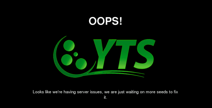 YIFY parece que echa el cierre