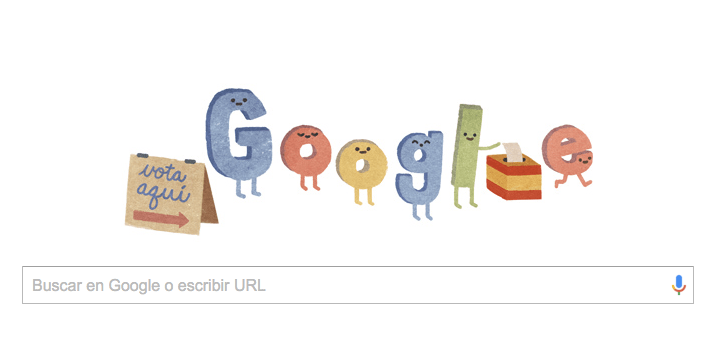 Las Elecciones Generales 2015 llegan a Google con un Doodle