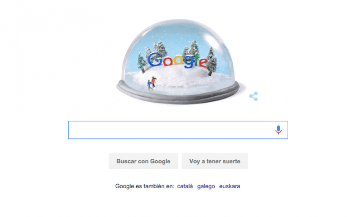 Google celebra el solsticio de invierno con un Doodle