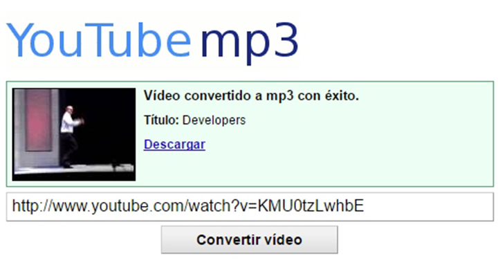 La web YouTube-mp3 ha sido denunciada