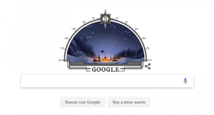 Google homenajea la primera expedición al Polo Sur con un Doodle