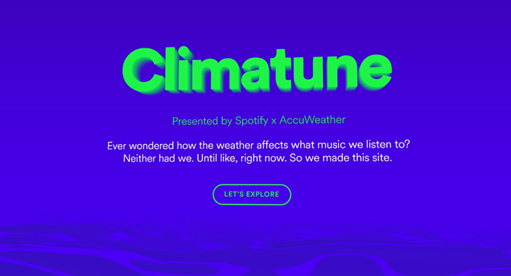 Climatune, crea listas de reproducción en Spotify en base al clima
