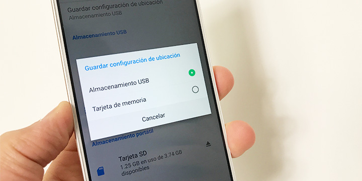 Cómo guardar las fotos en la memoria externa en Android