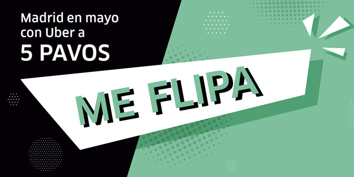 Uber a 5 euros en Madrid durante el mes de mayo