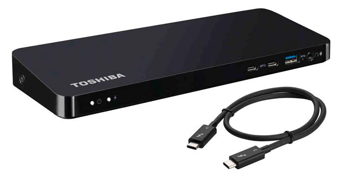 Toshiba Docking Station Thunderbolt 3, conecta hasta 13 periféricos a tu portátil