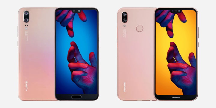 Huawei P20 y P20 Lite en versión rosa llegan a El Corte Inglés en exclusiva