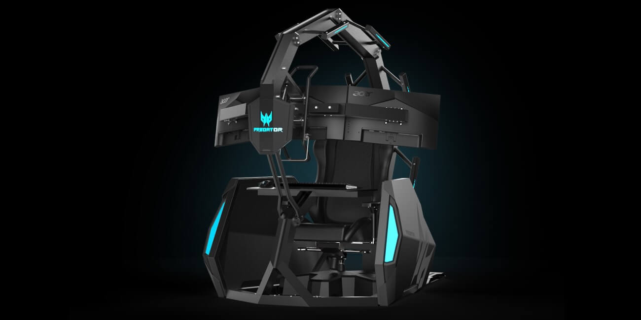 Acer Predator Thronos Air, la cabina gaming para 3 monitores con masaje incluido