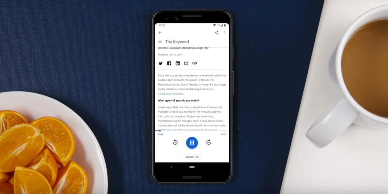 Google Assistant ya puede leerte tus webs favoritas