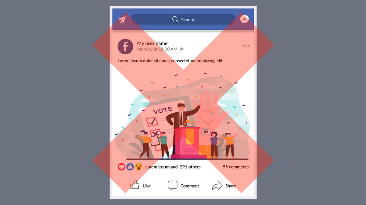 Facebook restará visibilidad a las publicaciones de política en España