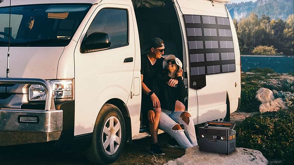 AllPowers 700W + SolarPanel sunpower 100W: estación de energía portátil recargable mediante paneles solares