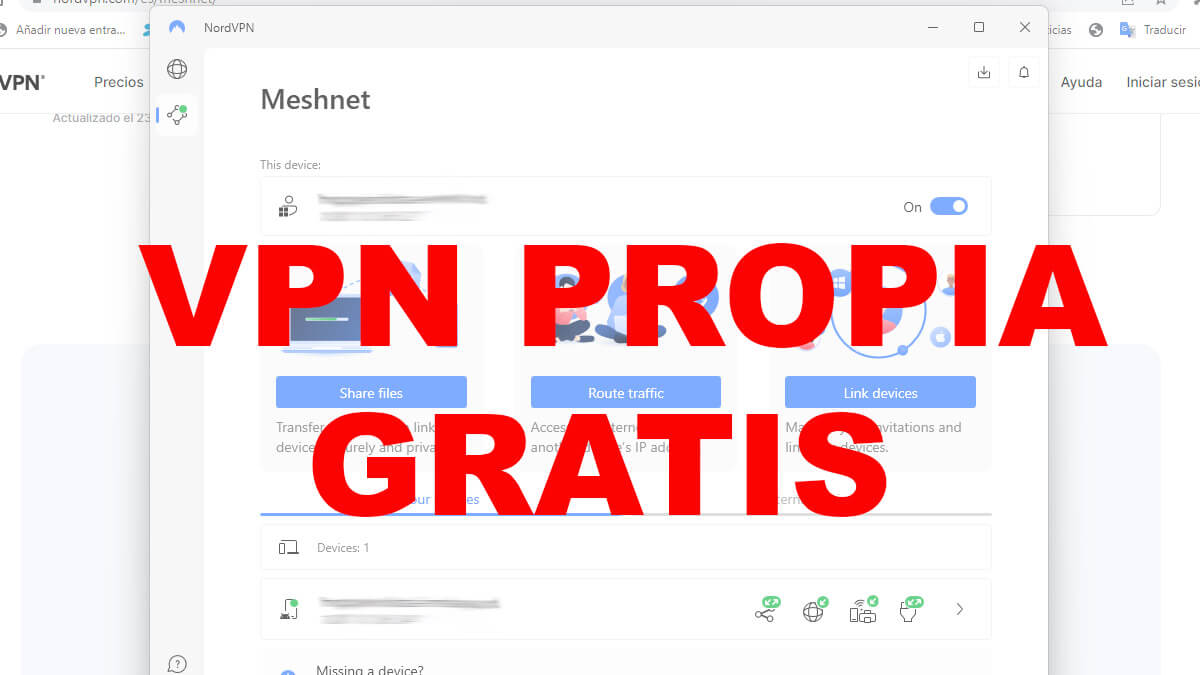 NordVPN ya te permite crear tu propia VPN gratis