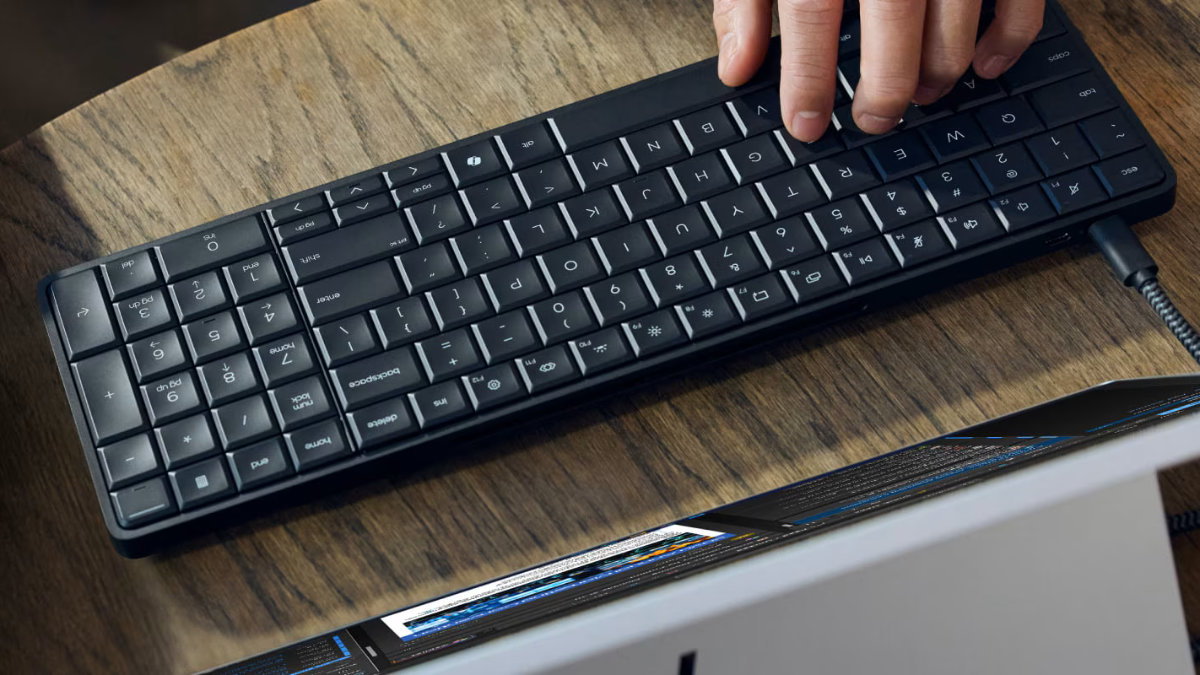 Diseño retro para el futuro de la oficina: el nuevo AI PC profesional de HP va integrado en el propio teclado