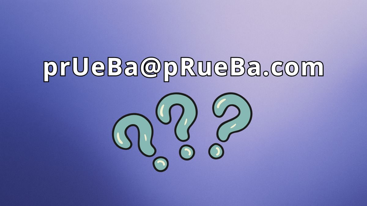 ¿Importan las mayúsculas en una dirección de correo?
